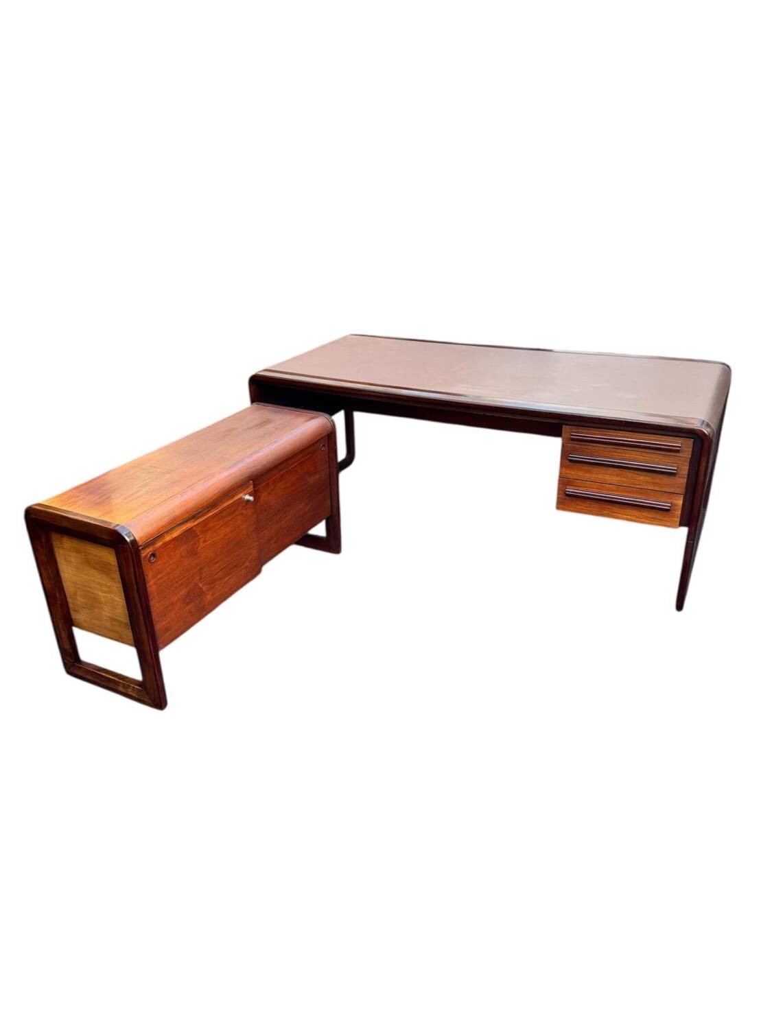 Large executive desk & module, Scandinavian design 1970s