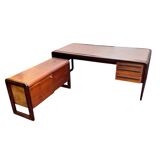 Large executive desk & module, Scandinavian design 1970s