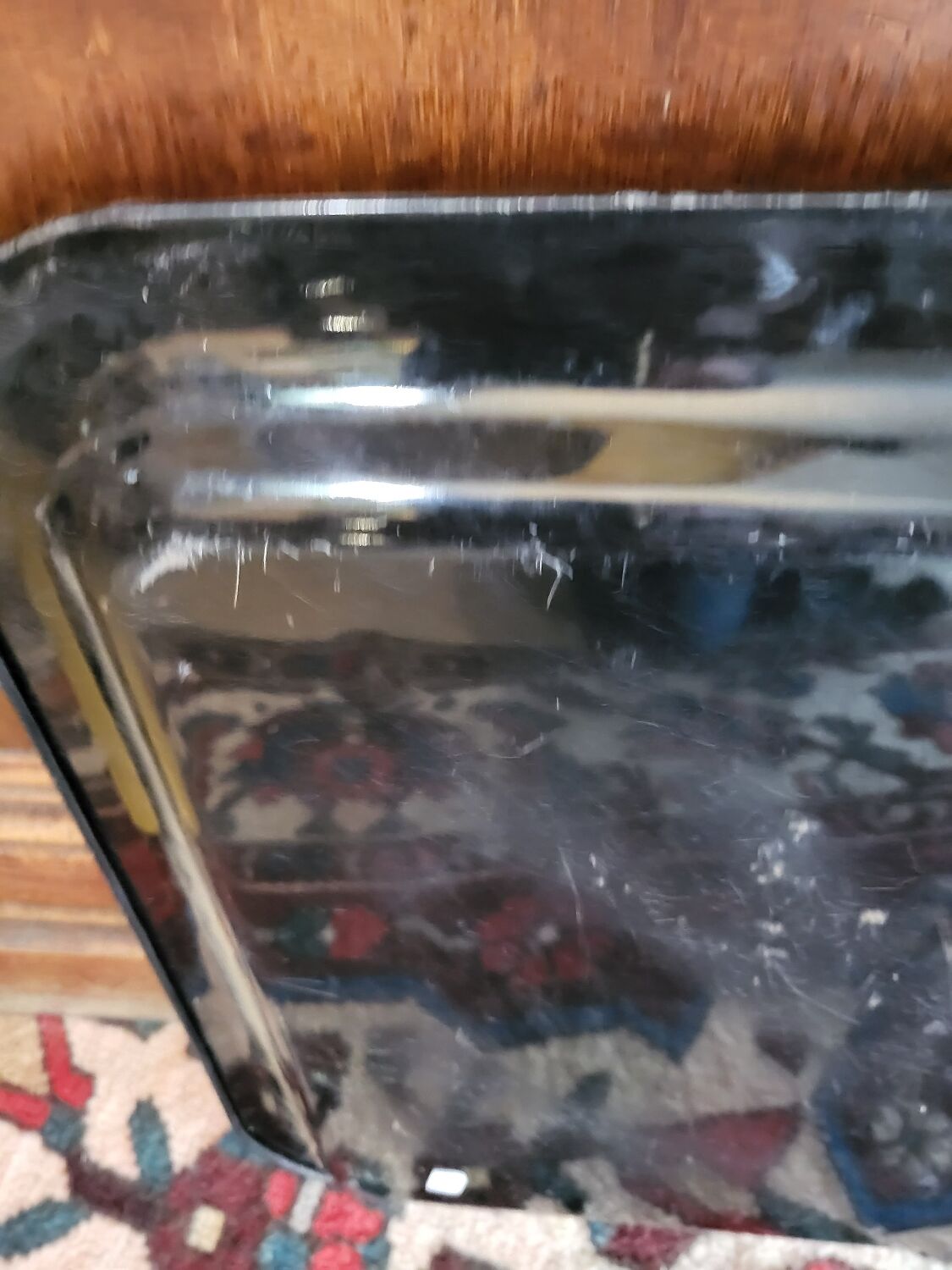 Old painted decoration tray