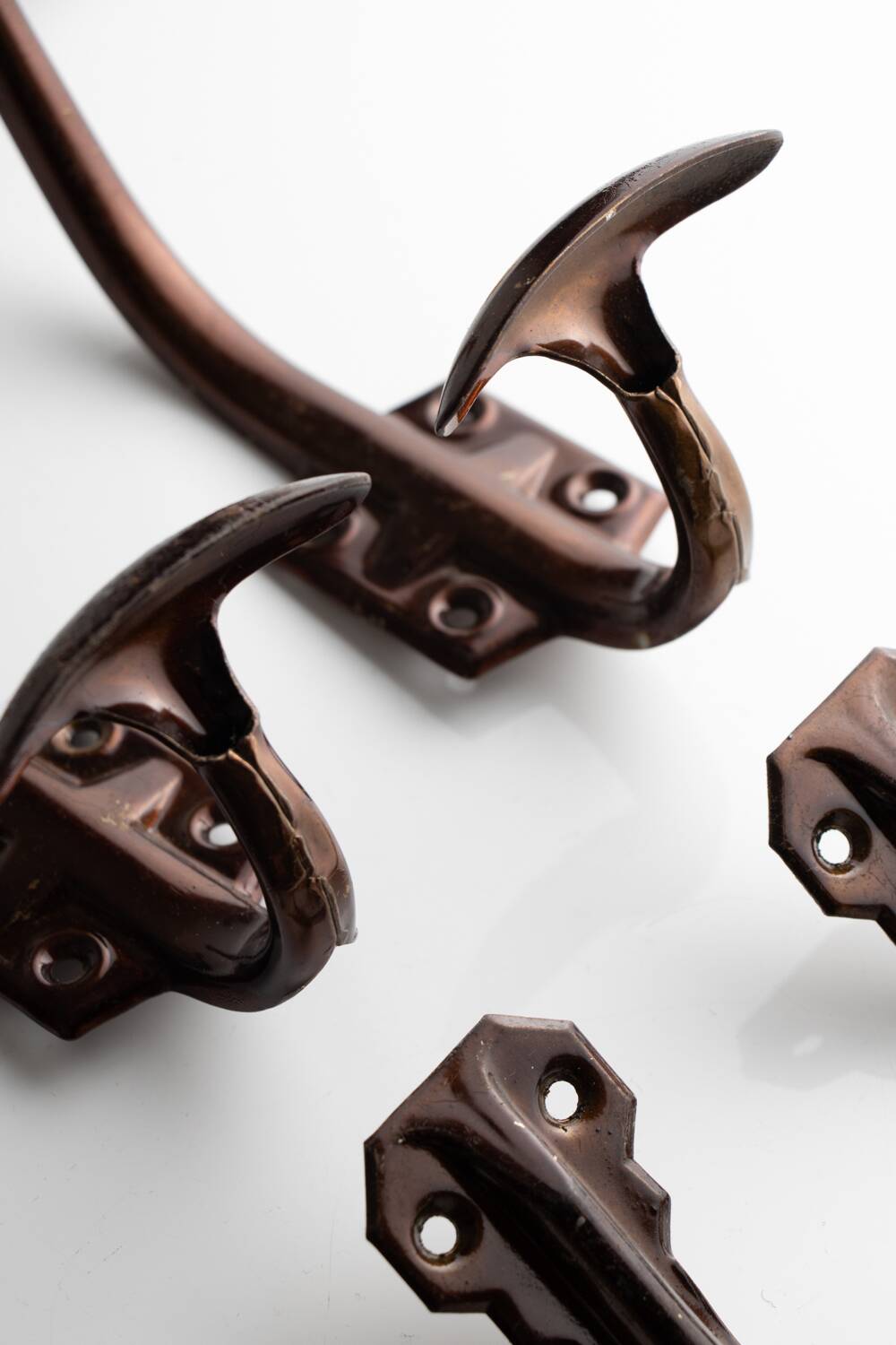 Set of vintage coat hooks