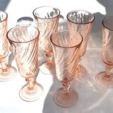 Champagne flutes rosaline swirl arcoroc luminarc