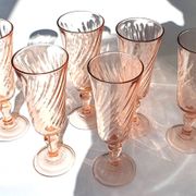 Flutes à champagne rosaline tourbillon arcoroc luminarc