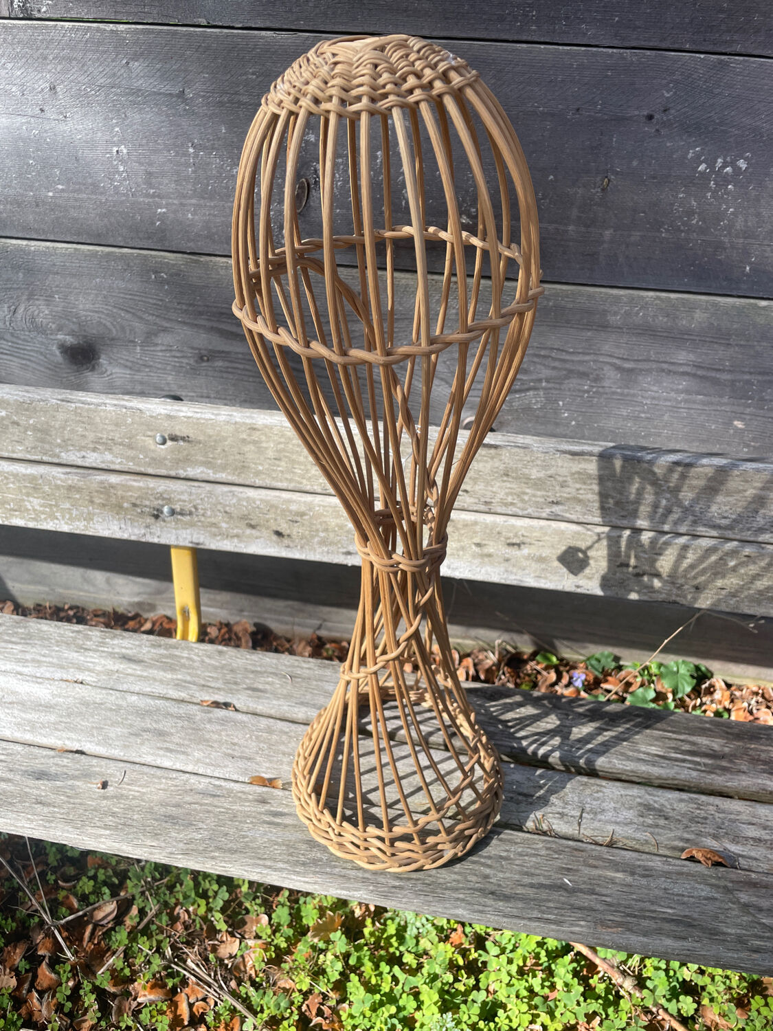 Rattan hat holder