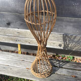 Rattan hat holder