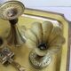 Pair of golden candle holders