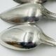 Lot of 6 Silver-Plated Metal Soup Spoons Wiskemann