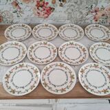 Set of 11 gien france cheese plates from the ma cuisine series