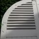 Arched shutters oak louvers H226xW277 4 leaves