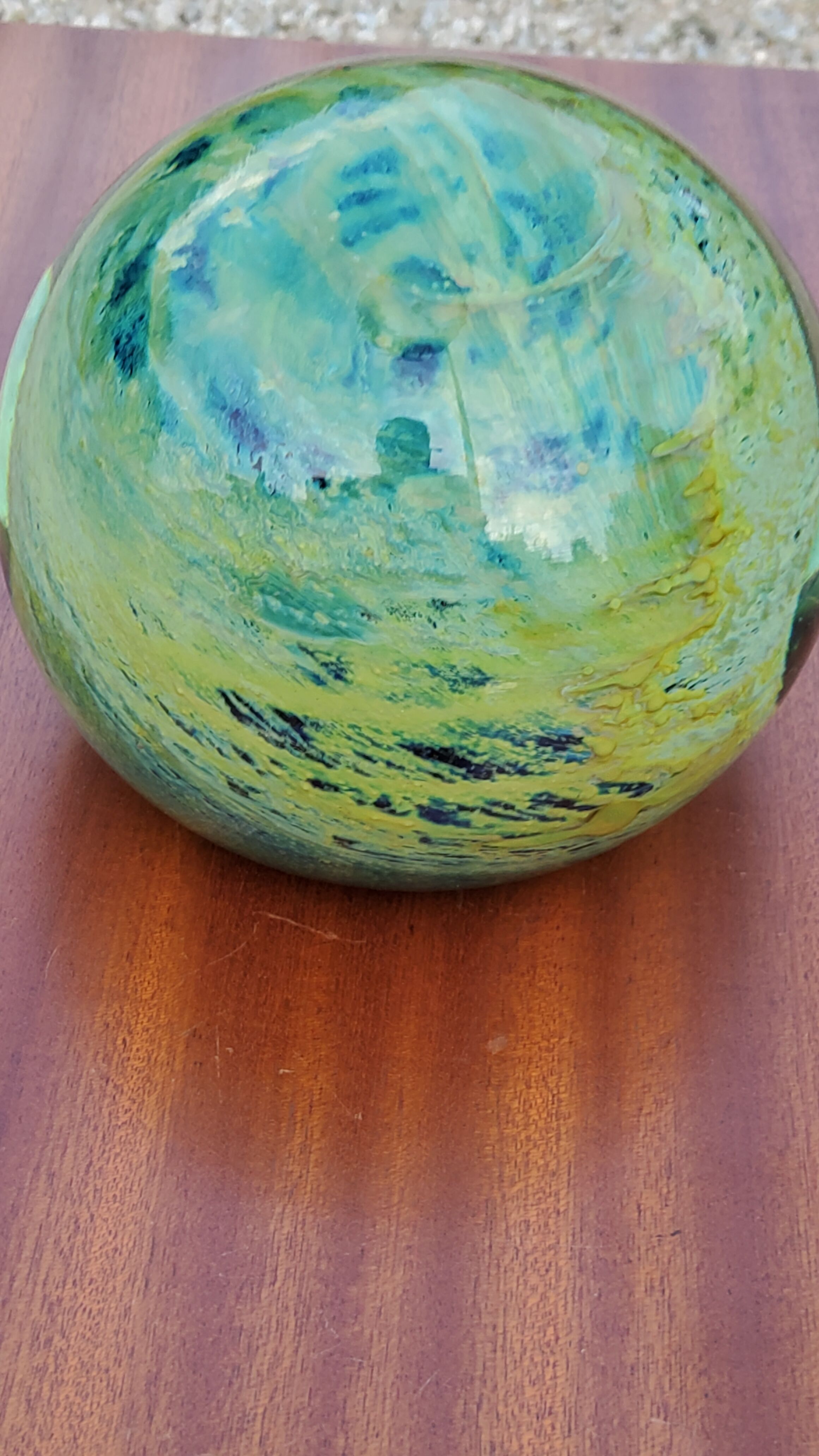 Sulfide Press- Murano glass paper signed Molina from the 70s