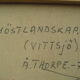 Art, Vittsjo, aut. T. A. I. Olsson, Sweden, 1970s