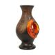 Rare Orange Fat Lava Vase West Germany Walter Gerhards 26cm