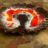 Leaf-shaped ceramic catchall from the 1960s.