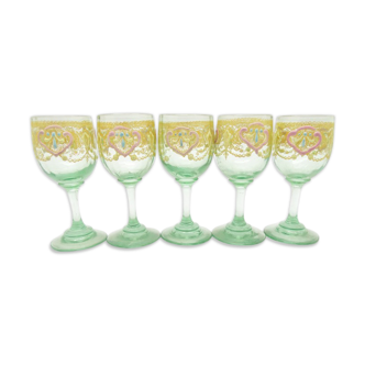 Hand-painted liquor glasses