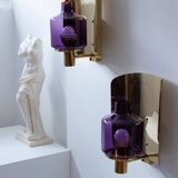 Pair of sconces wall lamp by Hans-Agne Jakobsson model V-222, Sweden