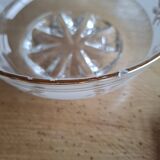 Vintage dessert service in cut glass