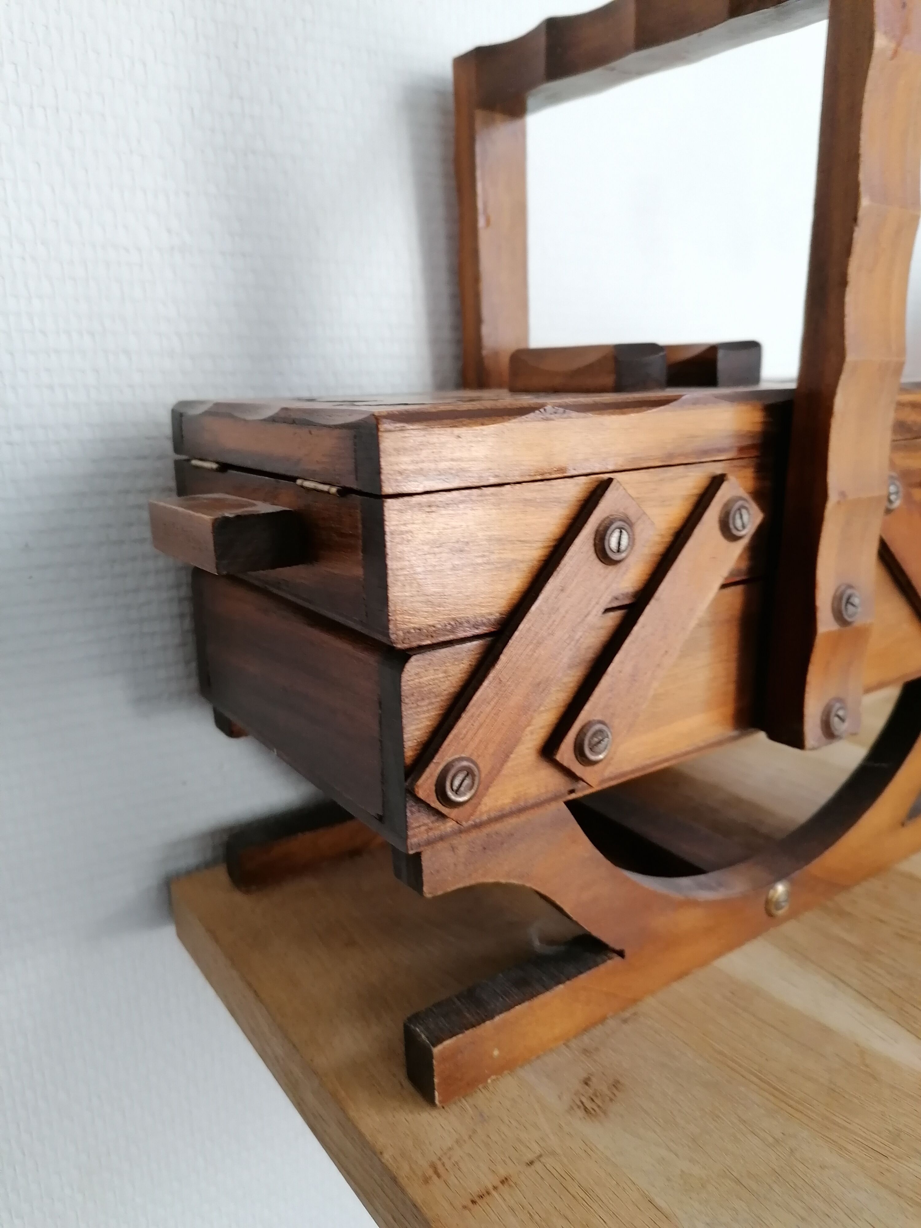 Little sewing worker