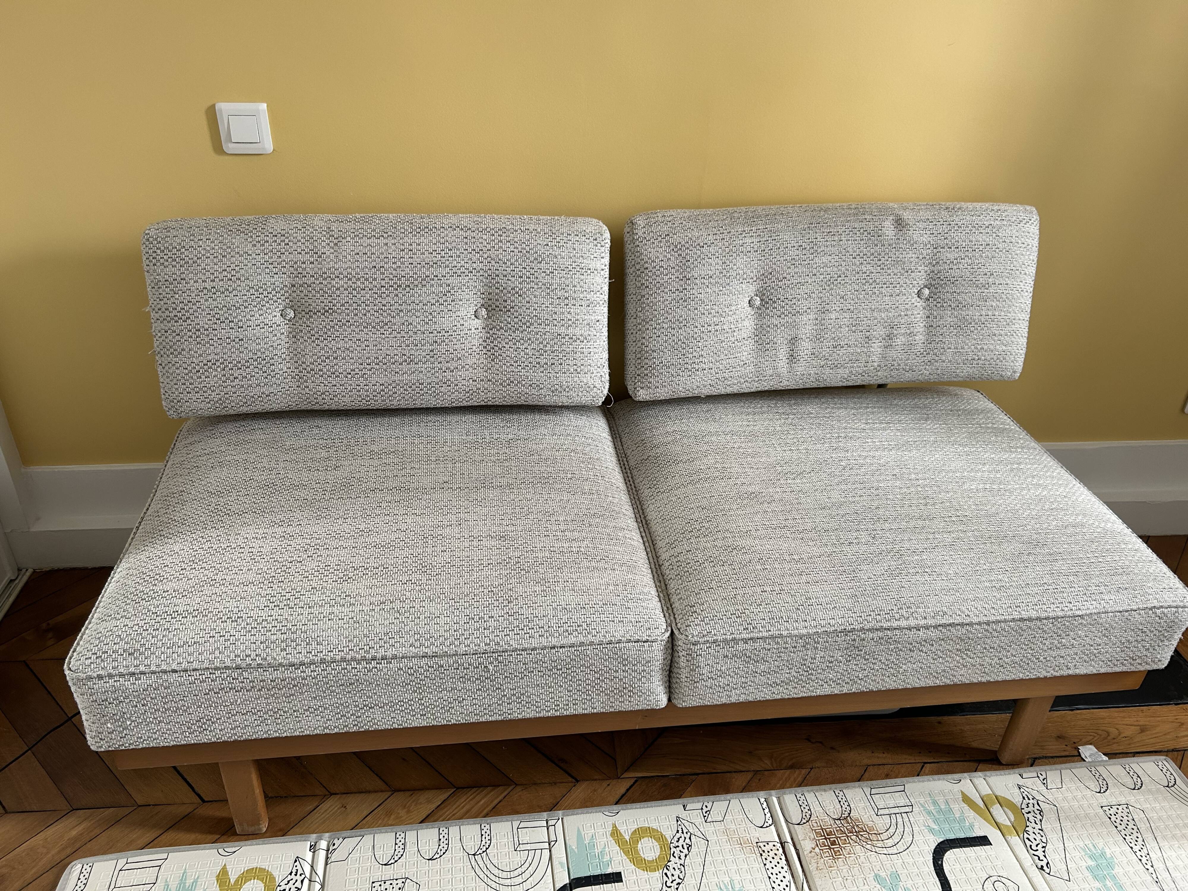 Daubes Stella Knoll - retapissé kvadrat gris