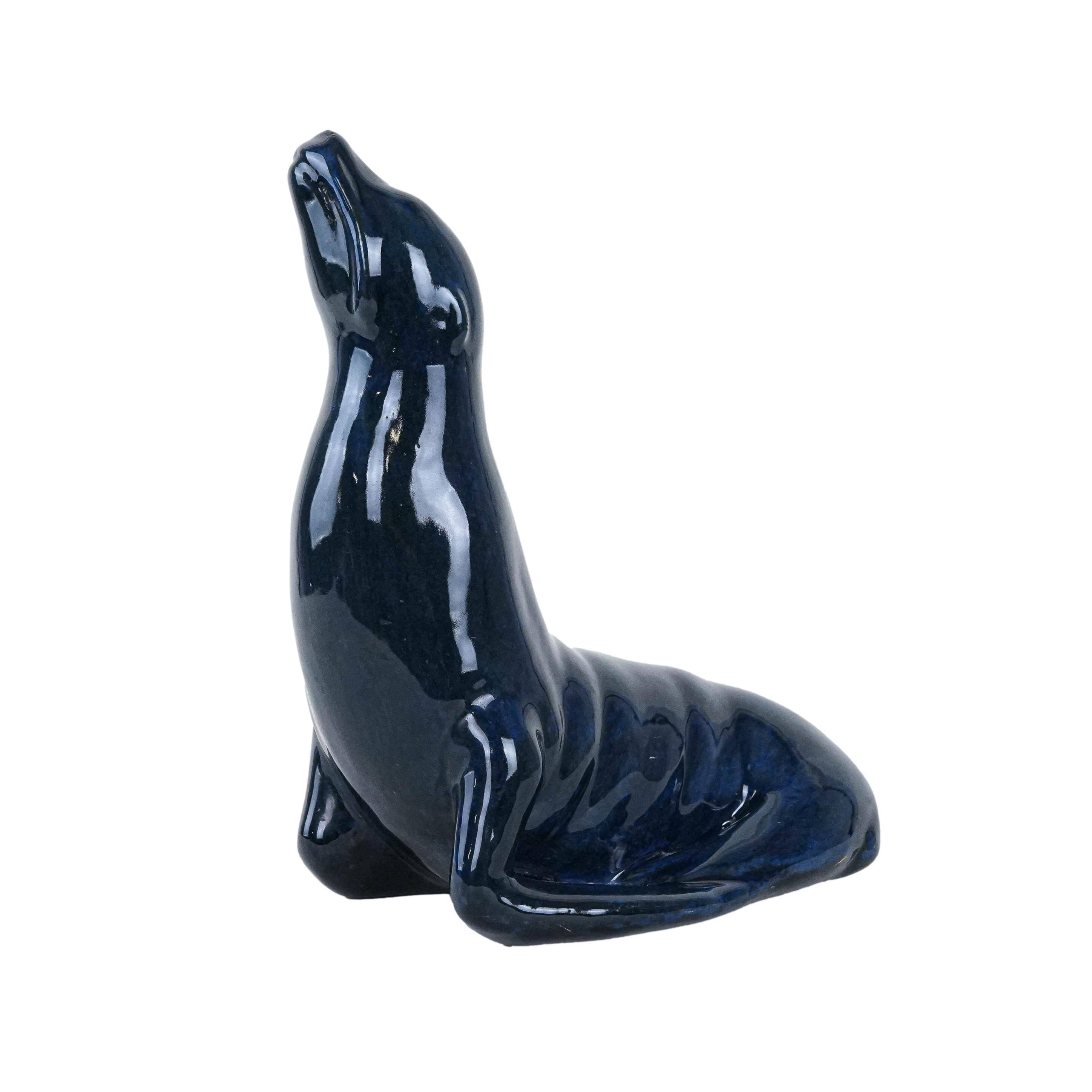 Ceramic seal figurine, Italian design, 1960s, made in Italy