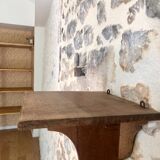 Antique wooden shelves