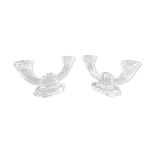 Paire de bougeoirs chandeliers