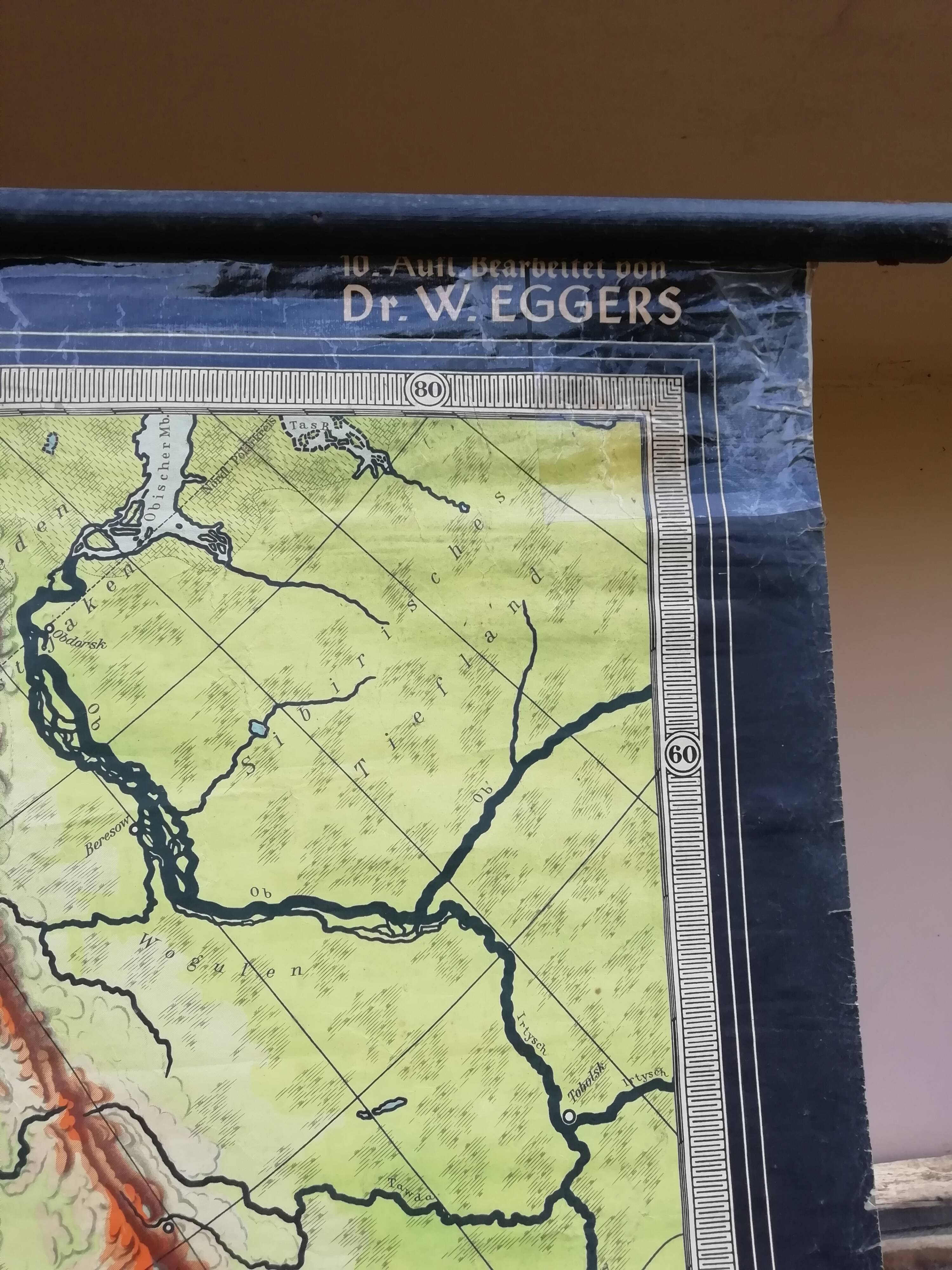 German School Map 1940-41 220x220cm