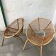 Paire de fauteuils en rotin