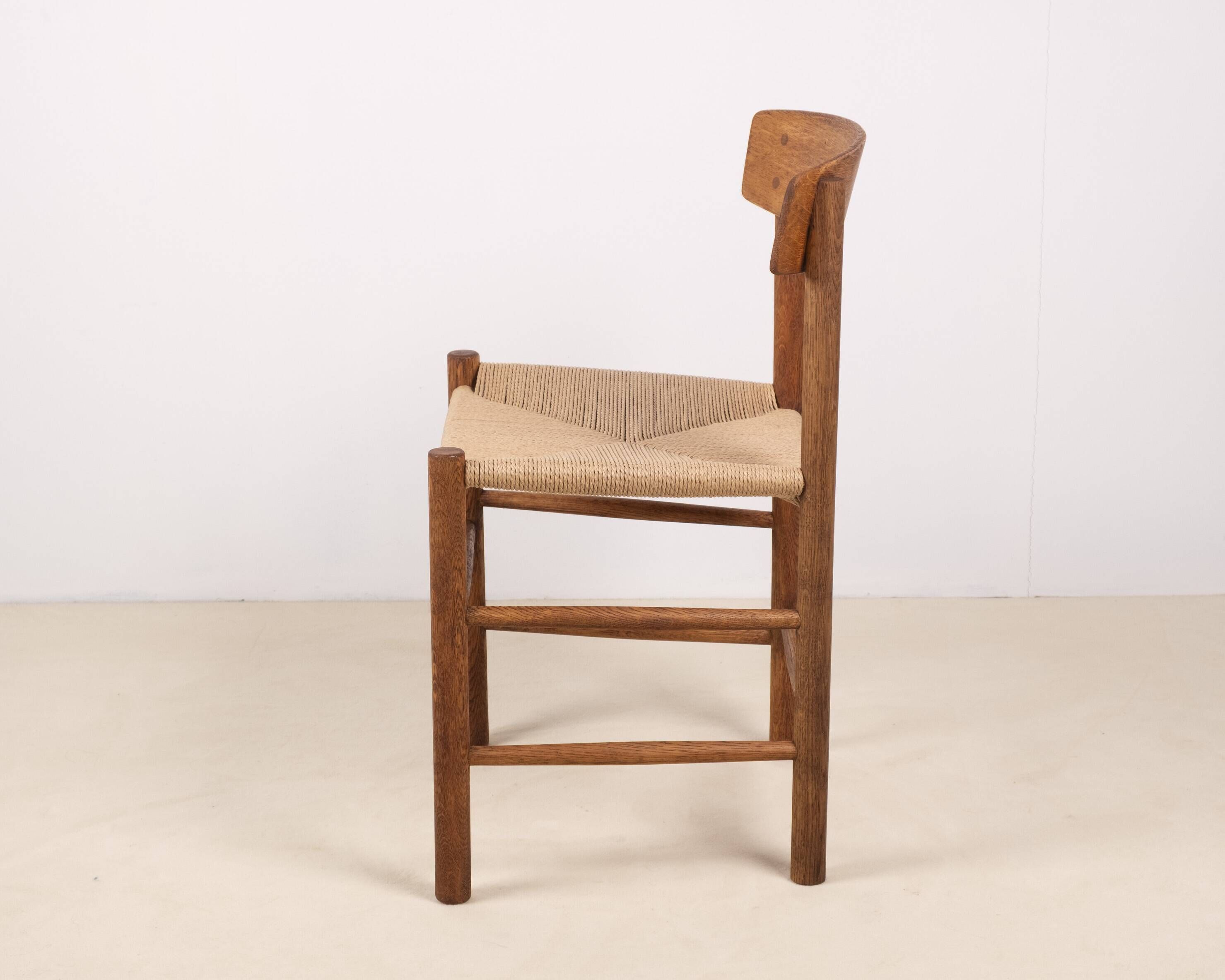1x Børge Mogensen J39 Oak Dining Chair, FDB Møbler Denmark 1970