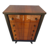 Commode semainier Vintage de style unique  5 tiroirs  années 50-70 aspect t