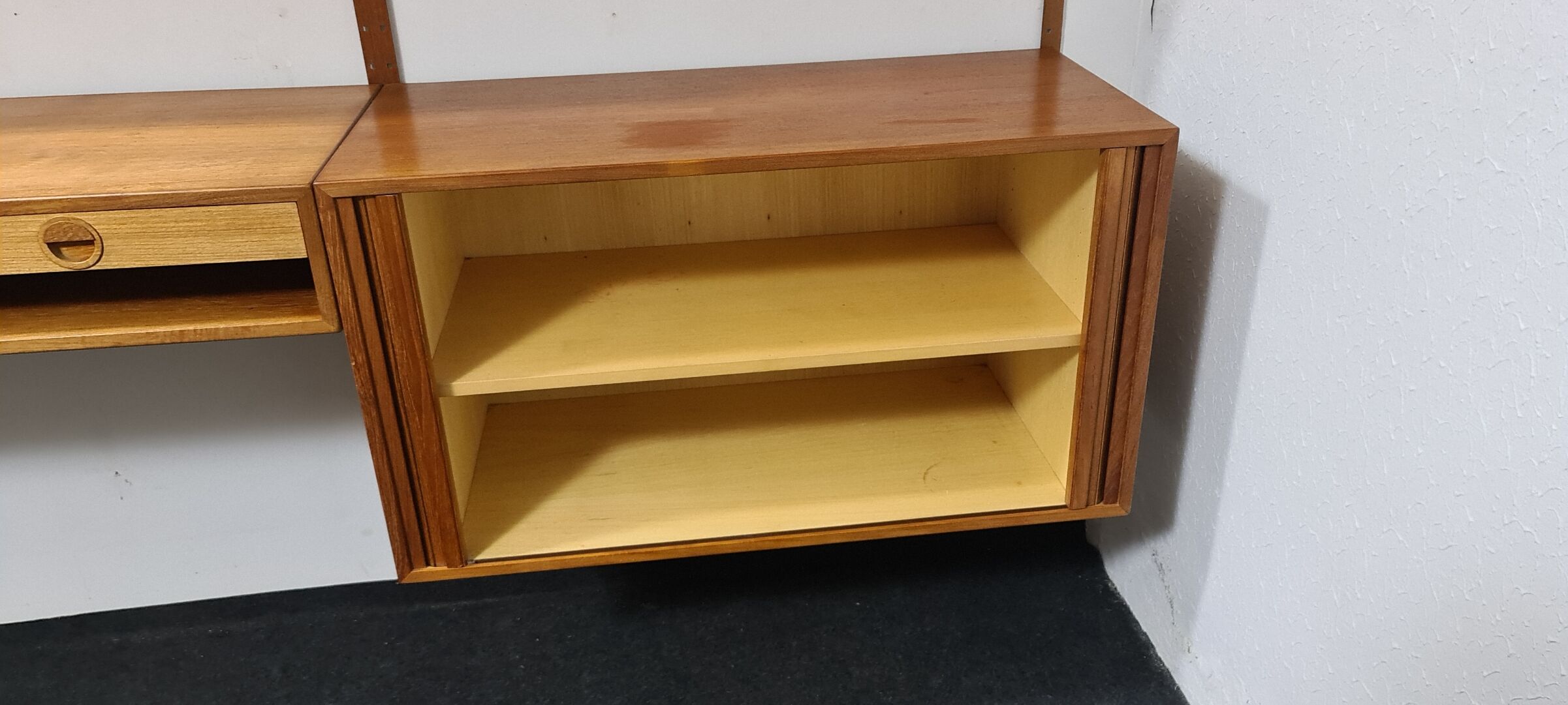 Vintage teak wall unit by HG mobel Denmark