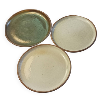 Puisaye stoneware plates