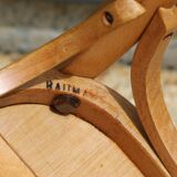 5 Baumann chairs No. 19 in light beech.