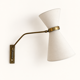 Adjustable wall light in the Maison Lunel style.