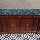 Flamed mahogany enfilade with sea green marble in Empire style.