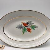2 dishes of service oval Orchies Moulin des Loups