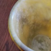 Yellow glass vase