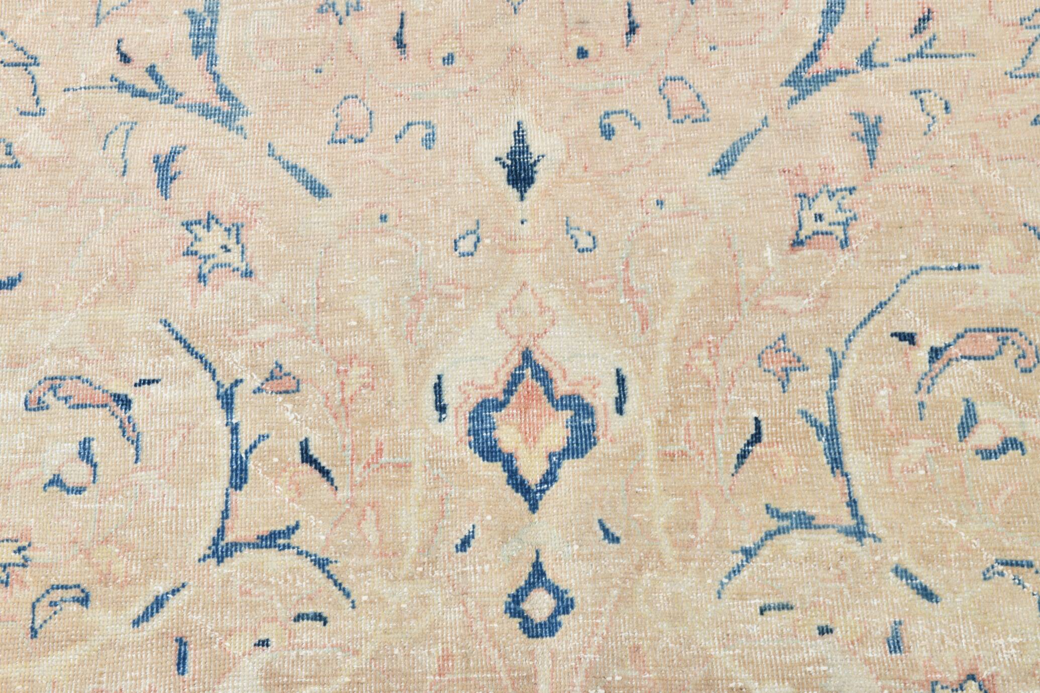 Tapis Vintage Off-White et Rose Poudré, Style Classique, 292x399 Cm