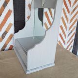 Patinated wooden mirror dressing table