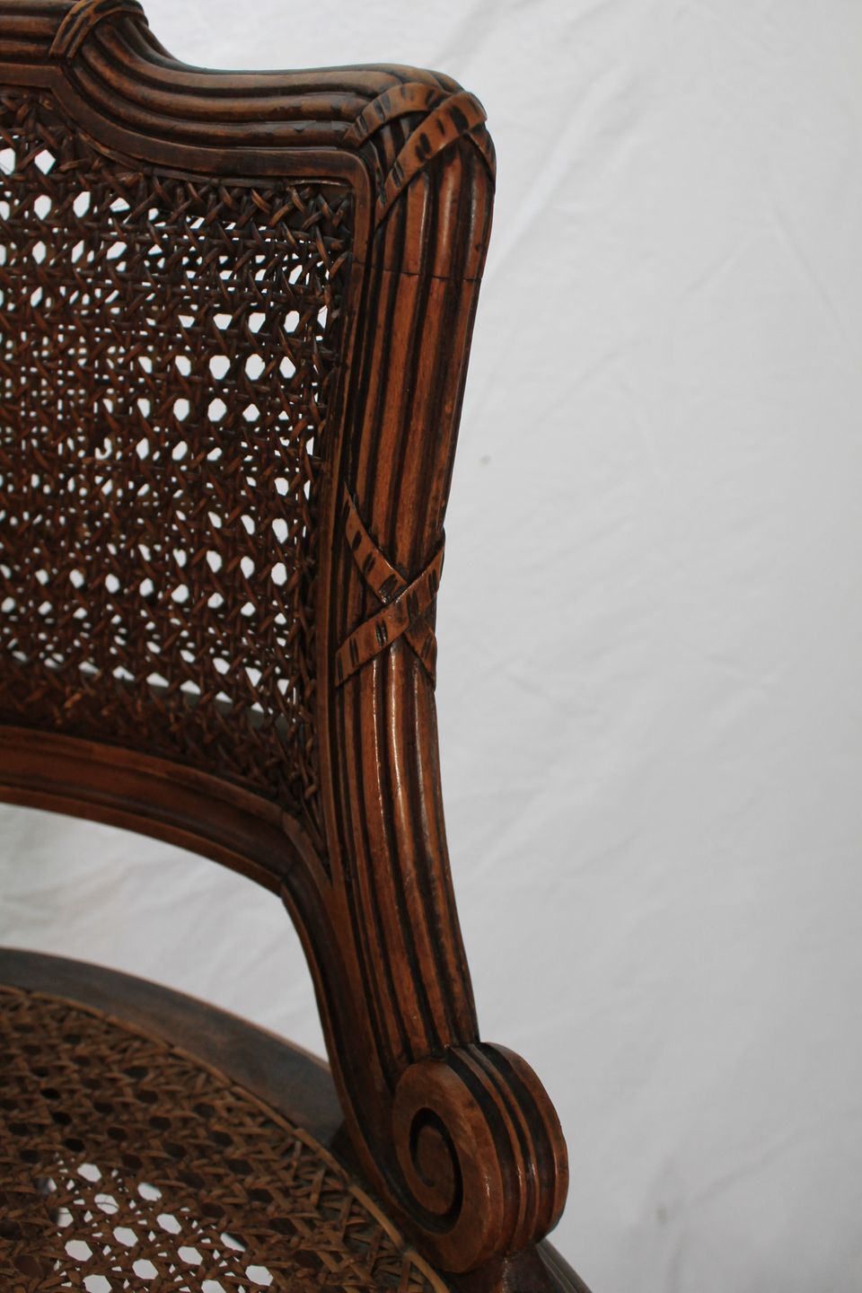 Louis XVI-style canne chair from the late 19th century