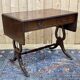 English mahogany drop-leaf desk from the 1950s