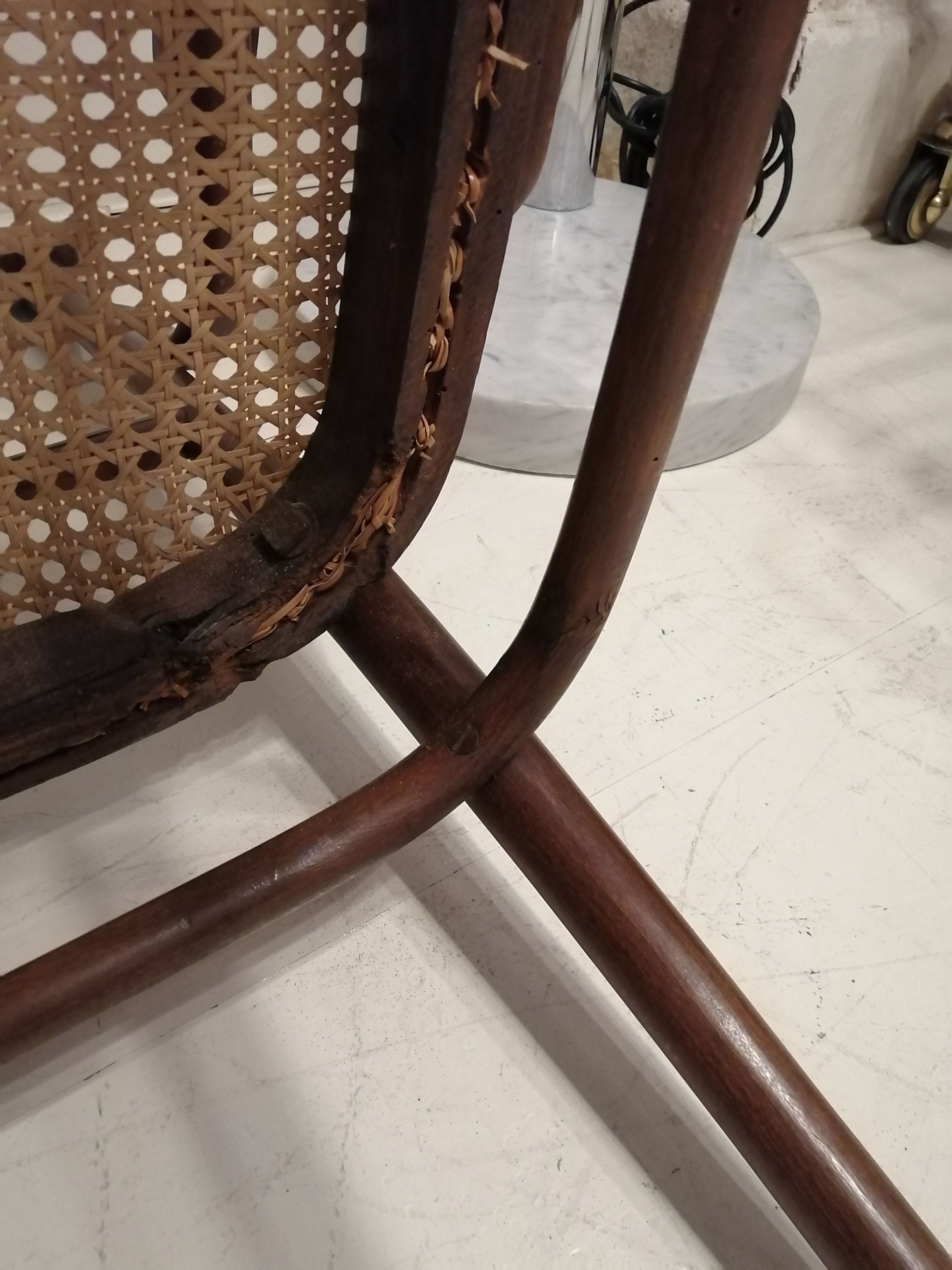 Bent wood bench