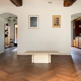 Vintage 70s travertine coffee table