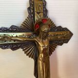 Old brass crucifix
