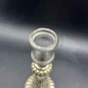 Bougeoir en verre eglomisé XIXe 19e