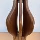 Brutalist teak wood lamp from the 1960s.