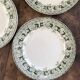 3 "Murier" ironstone dessert plates from Saint Amand and Hamage