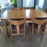 Extendable table in teak Scandinavian SAMCOM 1960