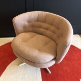 Vintage Scandinavian swivel armchair from the 70s