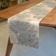 The Silver Alpine — Cream and Silver Matsu Pine Table Runner