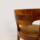 Swedish office chair in lacquered birch, mahogany brown, Sweden, 1920s.