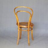 Set of 4 Kohn bistro chairs no. 30 from 1910, wooden seat
